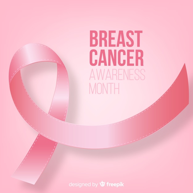 現実的なスタイルの乳がん啓発イベント