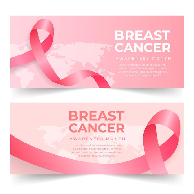 Breast cancer awareness month banner