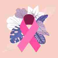 Free vector breast cancer awareness month concept