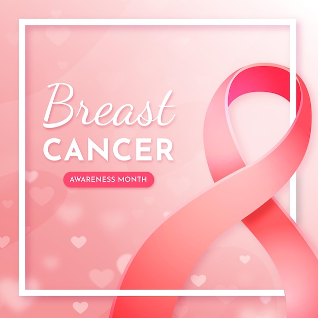 Free vector breast cancer awareness month concept