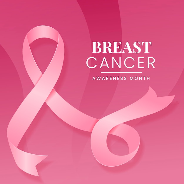 Free vector breast cancer awareness month concept