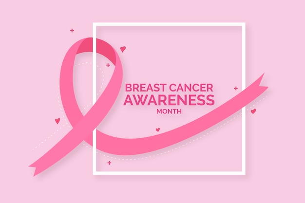 Free vector breast cancer awareness month concept