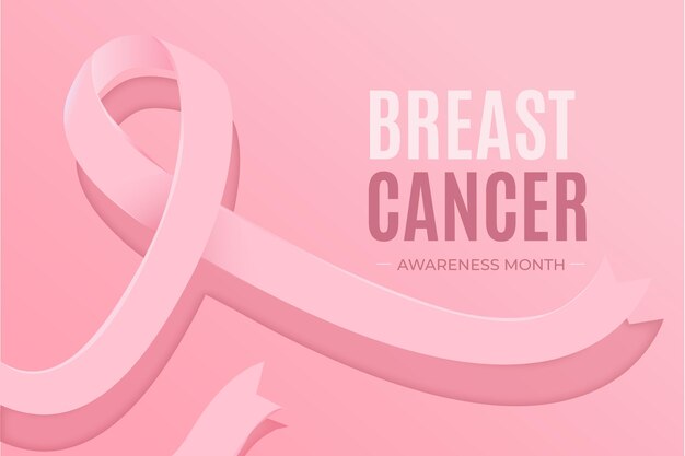 Breast cancer awareness month concept