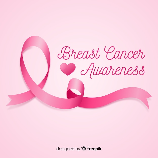 Breast cancer awareness pink background
