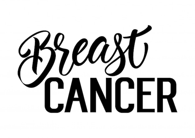 Breast Cancer Lettering