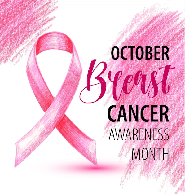 Free vector breast canser banner