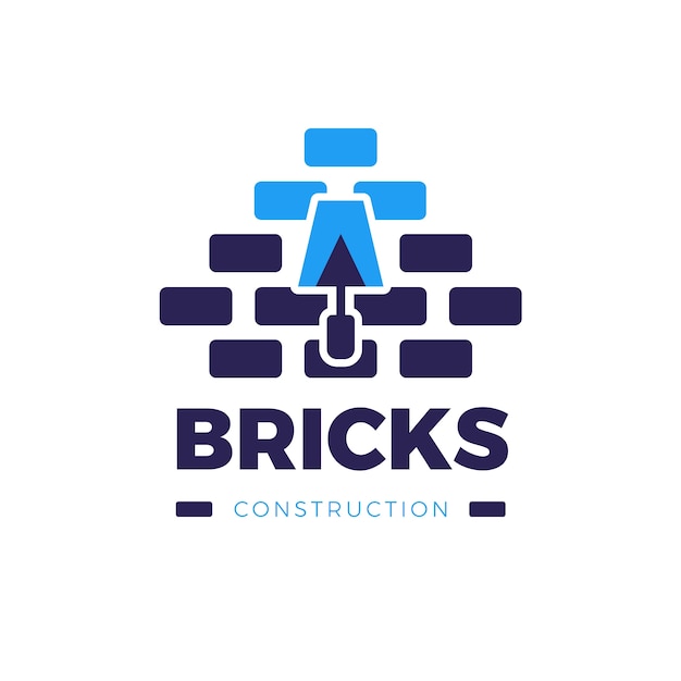 Free vector brick logo template design