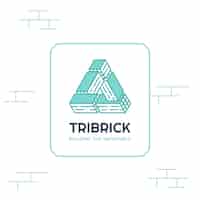 Free vector brick logo template design