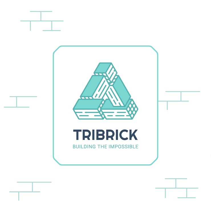 Free Vector brick logo template design