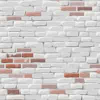 Free vector brick red wall painted white stucco