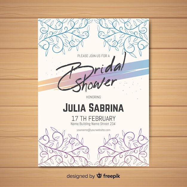 Bridal shower invitation