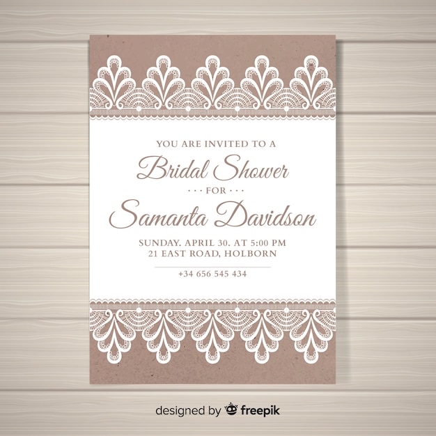 Bridal shower invitation