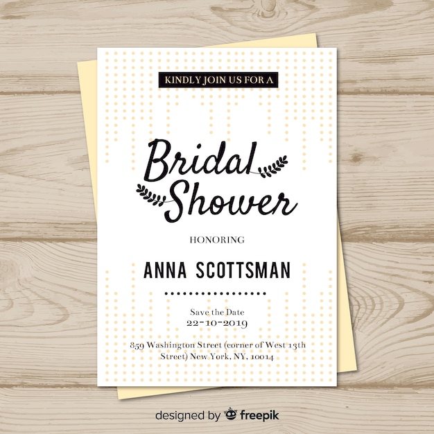 Bridal shower invitation