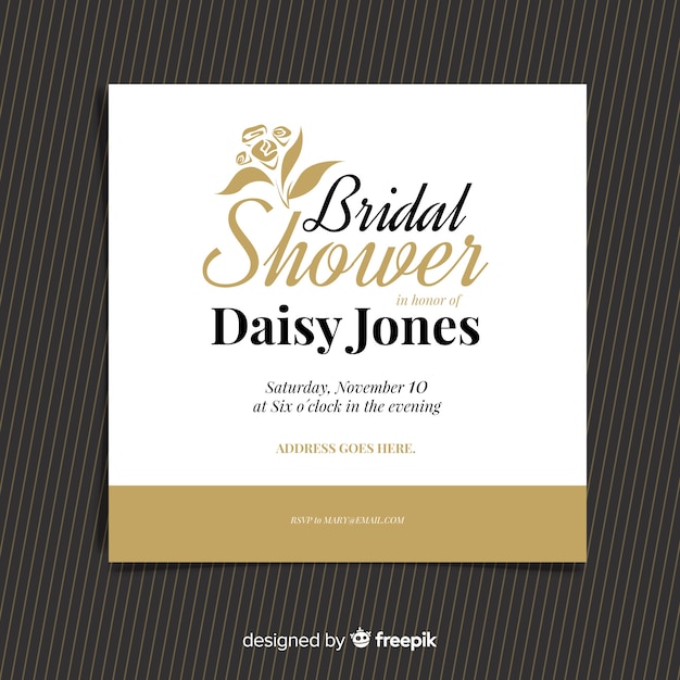 Bridal shower invitation