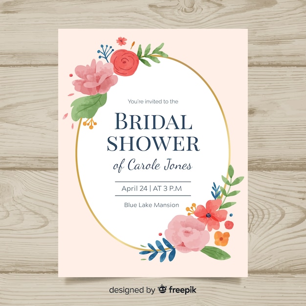 Bridal shower invitation