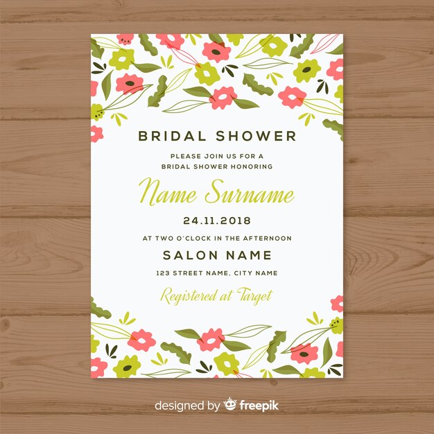 Bridal shower invitation