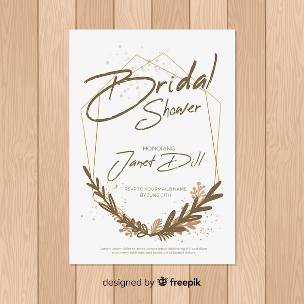 Bridal shower invitation