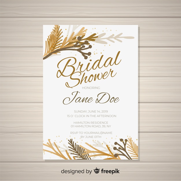 Bridal shower invitation