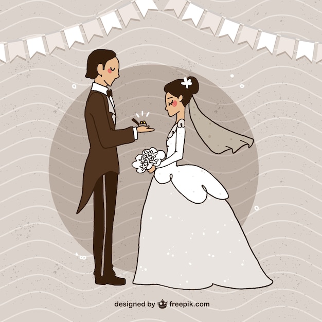 Sposa e sposo sposarsi