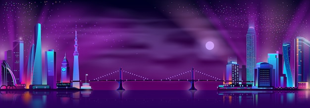 Мост, соединяющий городские районы мультфильма