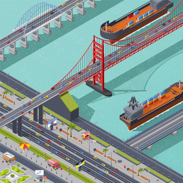 Bridges isometric composition