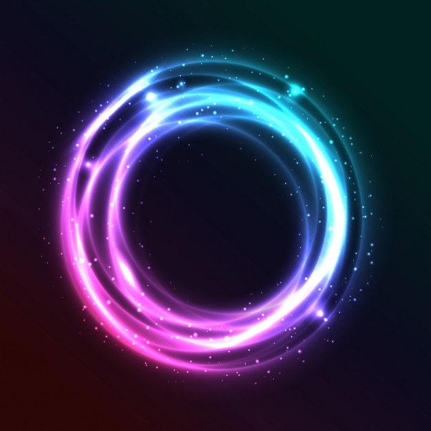 Bright abstract circle background