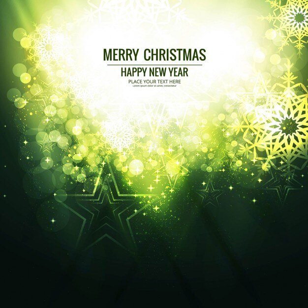 Bright background for christmas, green color