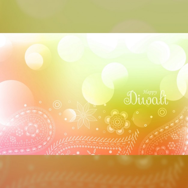 Free vector a bright background for diwali