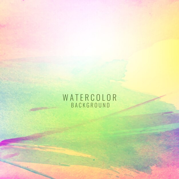 Bright background with colorful watercolor