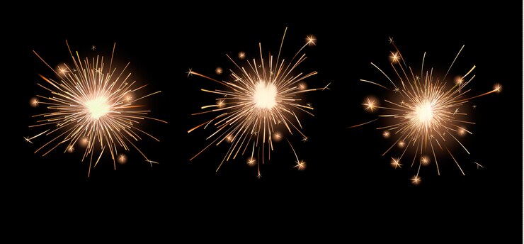 Free Vector bright bengal lights set