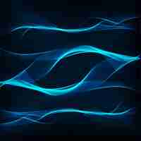 Free vector bright blue wavy background