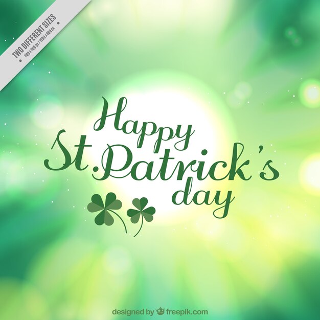 Bright blur saint patrick's day background