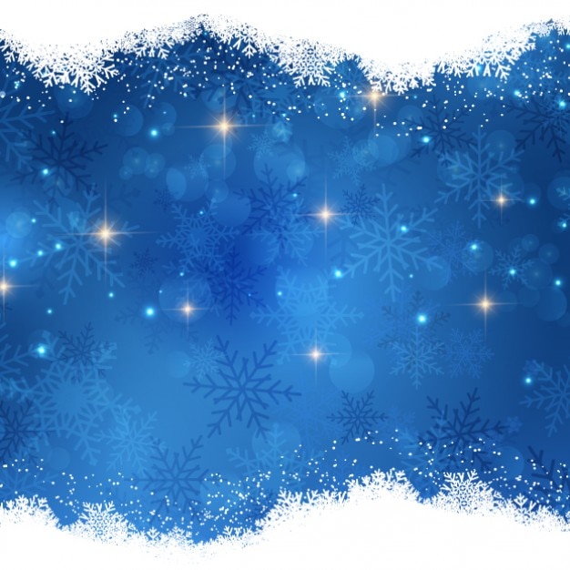 Free vector bright christmas night background