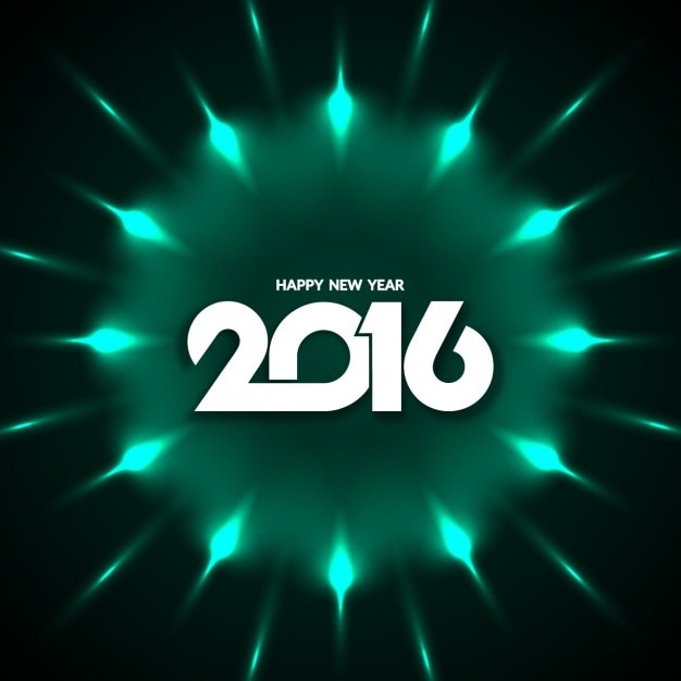 Bright circle new year background