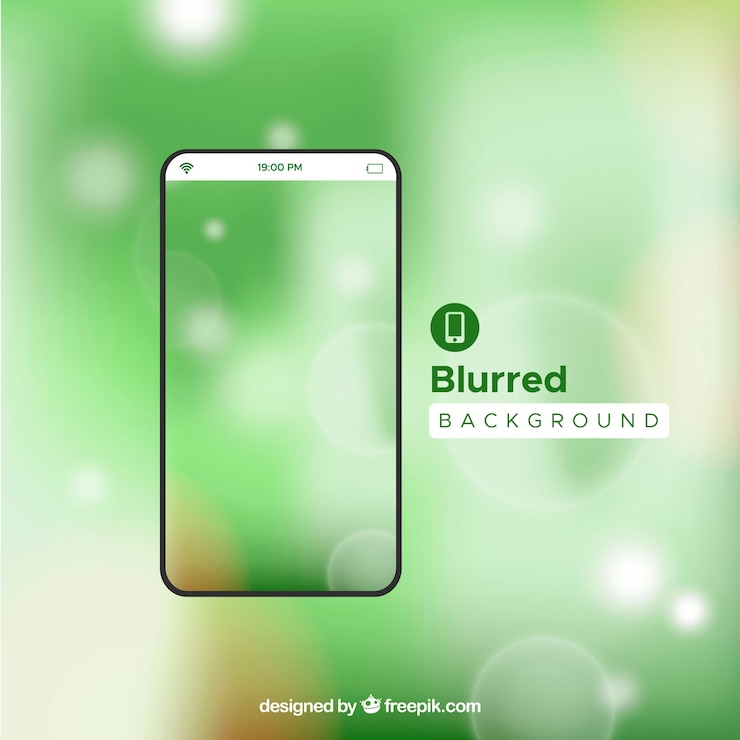 मुफ़्त वेक्टर bright defocused green wallpaper of mobile