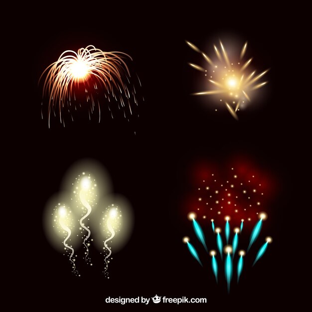 Bright fireworks