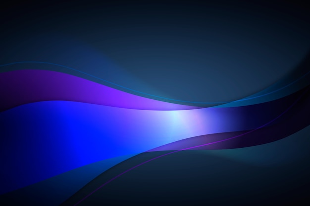 Free vector bright futuristic wavy wallpaper