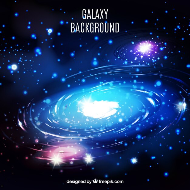 Bright galaxy background