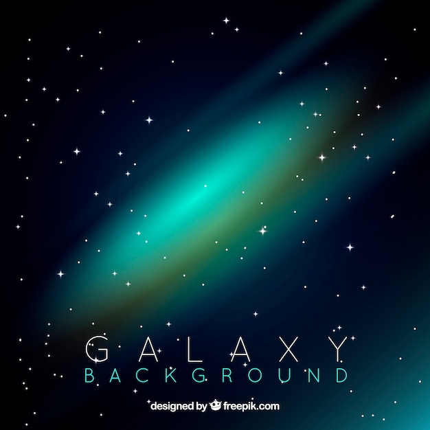 Free vector bright galaxy background