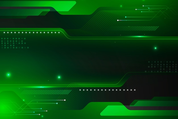 Free vector bright green technology background