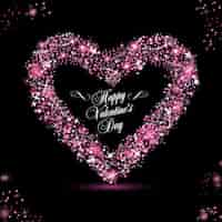 Free vector a bright heart for valentine