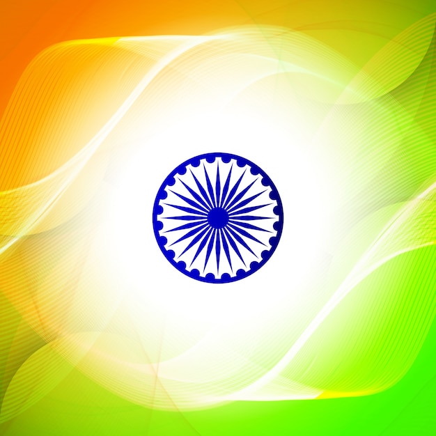 Bright indian independence day design