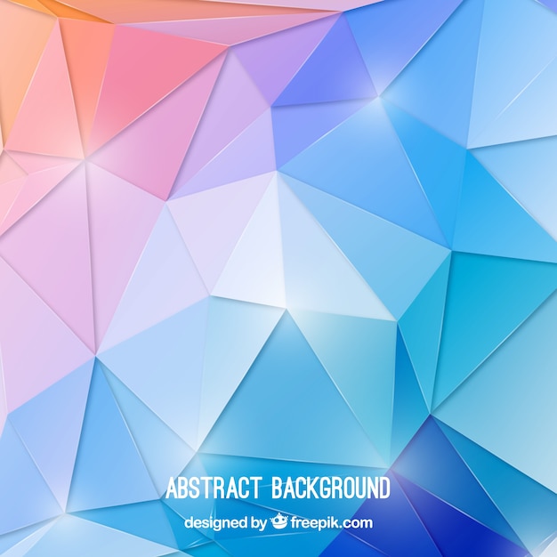 Bright polygonal background