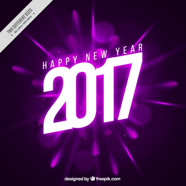 Free vector bright purple background, new year