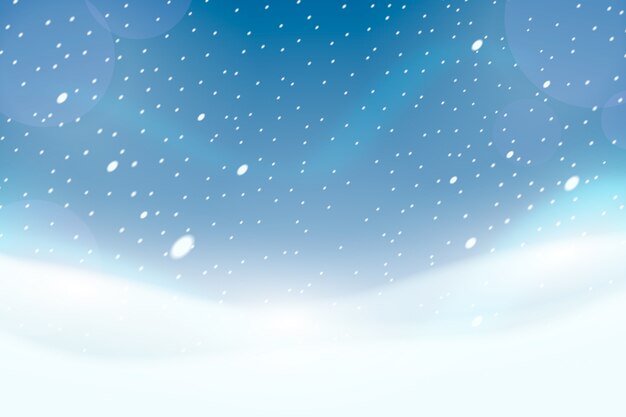 明るくリアルな降雪スクリーンセーバー