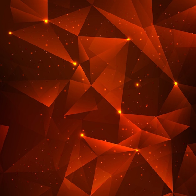 Bright red polygonal background