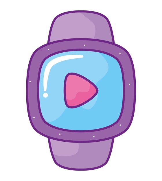 Free vector bright smartwatch design