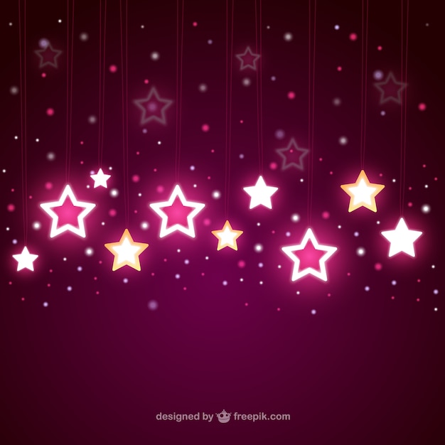 Free vector bright stars falling