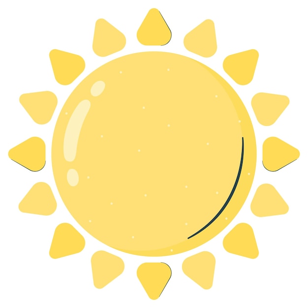 Бесплатное векторное изображение Яркий солнечный дизайн