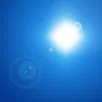 Free vector bright sun in the sky